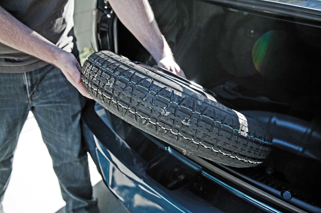 car-scavanging-spare-tire