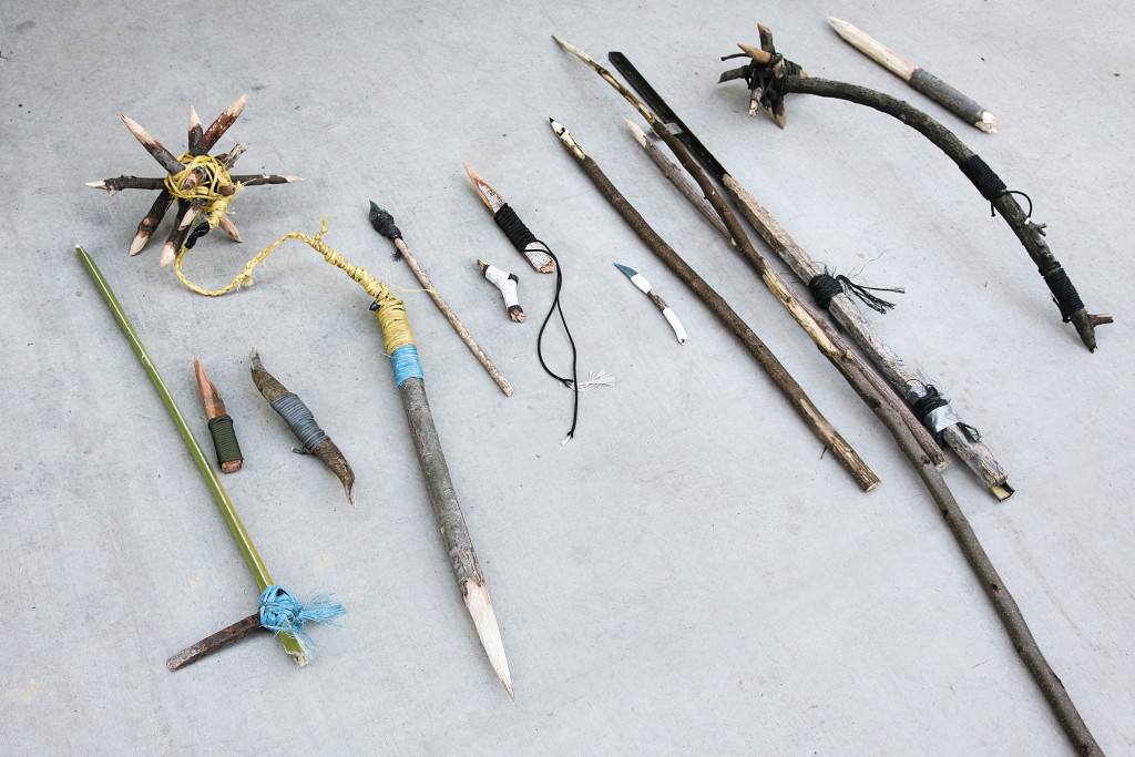 Here’s a small sample of a few improvised weapons created by untrained survivalists over the course of a few hours. The diversity seen here is truly impressive. Now imagine what could be done with a little study and practice.