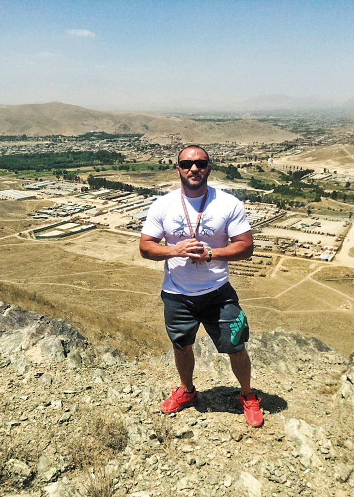 Robert Zugg takes a break from trail-running in Afghanistan, where he needs to stay fit to maintain not just a strong body, but also his survivor mindset.