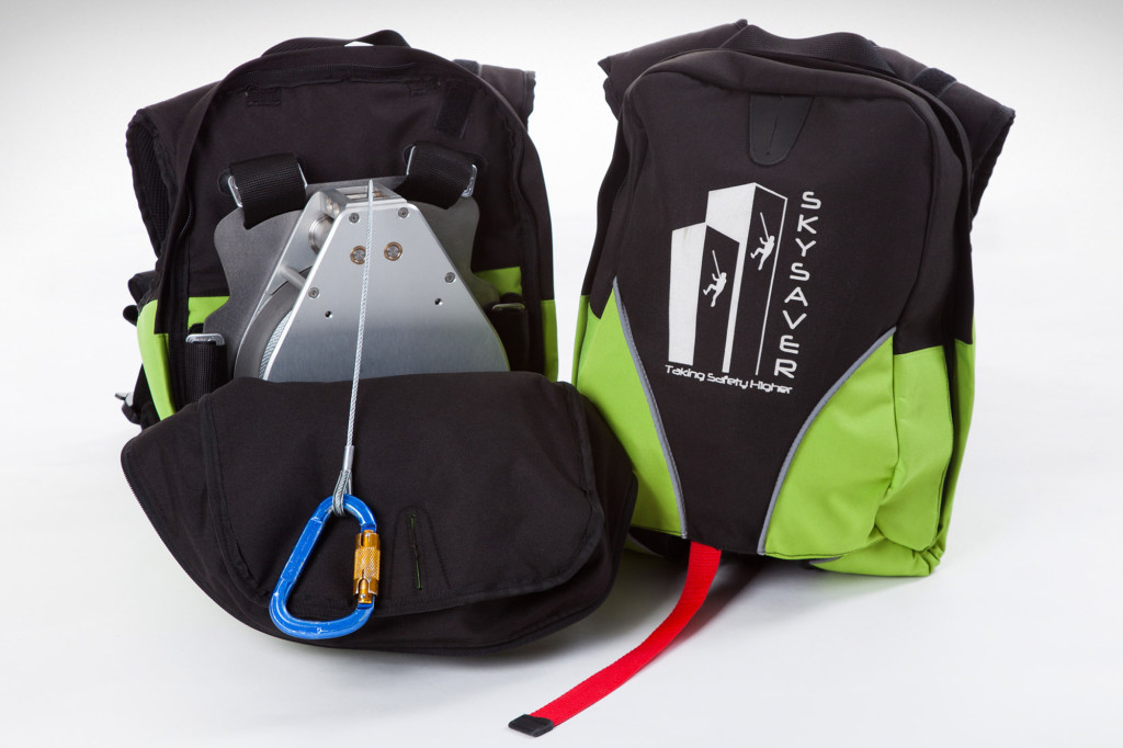 Emergency rescue backpack rappelling