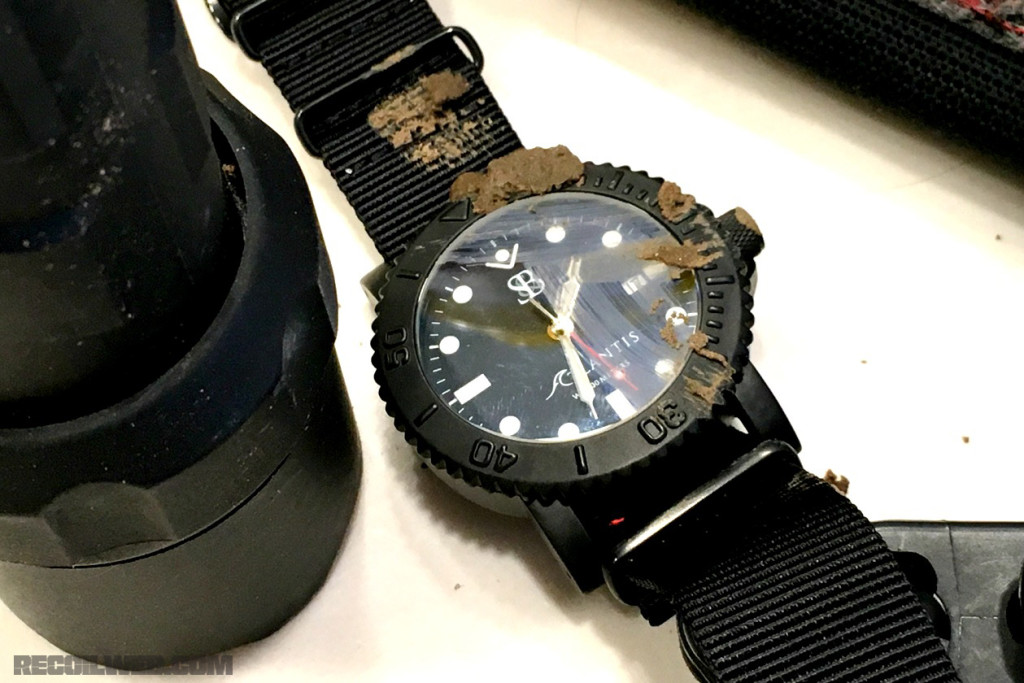 We'll admit it takes some serious cojones to get a $1000+ watch this dirty.