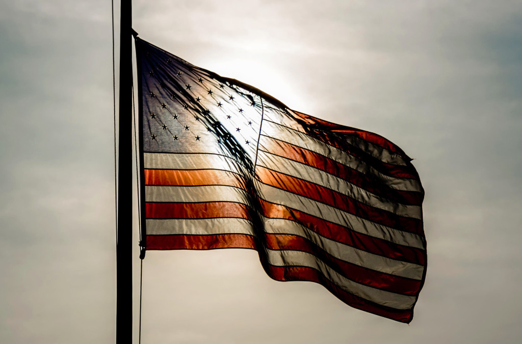 Memorial day US flag