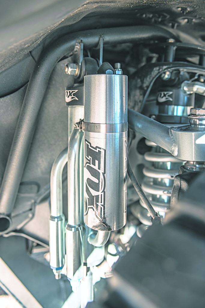 Fox Triple Bypass shocks offer compression and rebound adjustments to further refine the ride. 