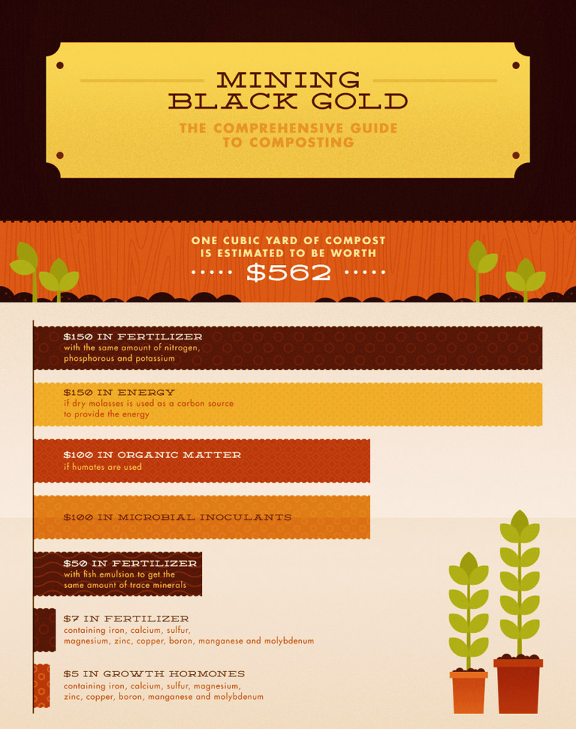 Infographic compost gardening food plants trees fruit vegetable 4