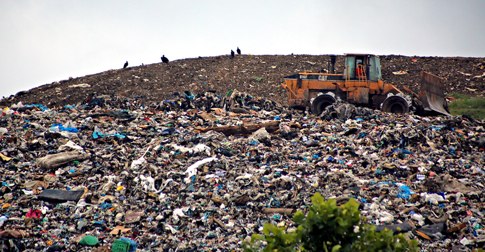 Trash garbage waste landfill