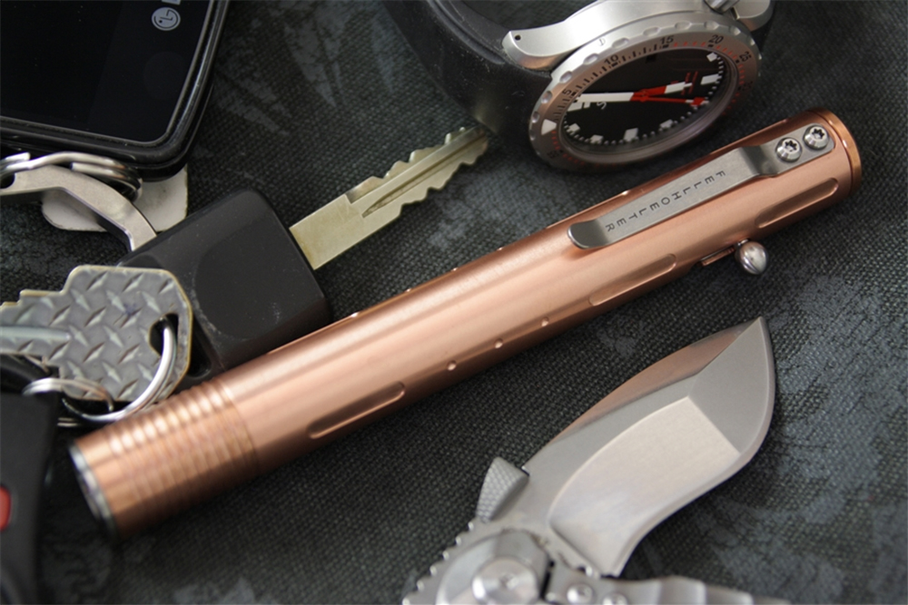 Tuff Writer partnered with FourSevens to develop the Bolt flashlight.