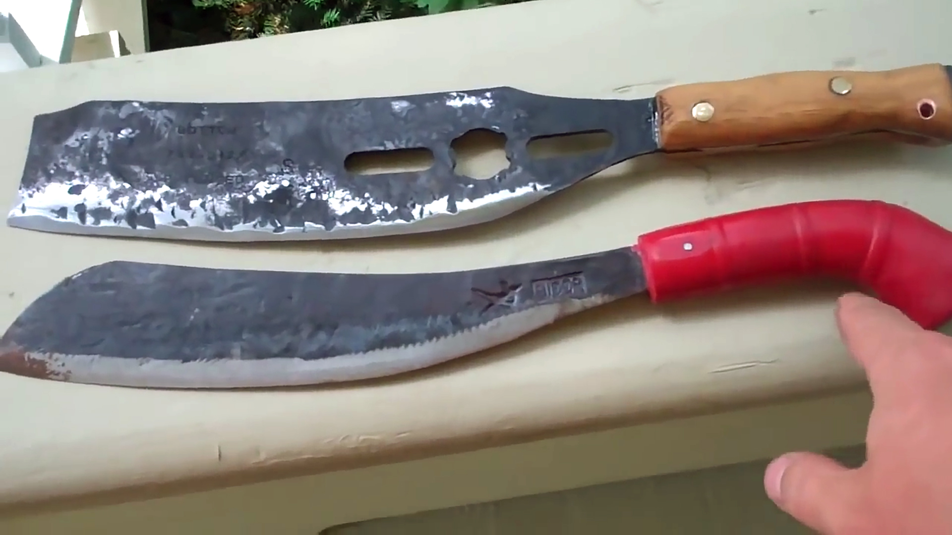 Mower blade Fleshing Knife How to