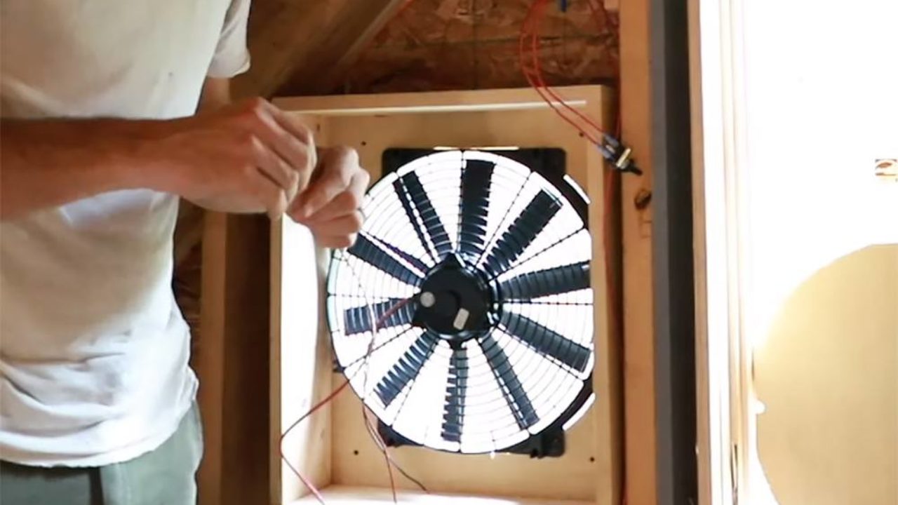 Video Building An Off Grid Whole House Fan Recoil Offgrid