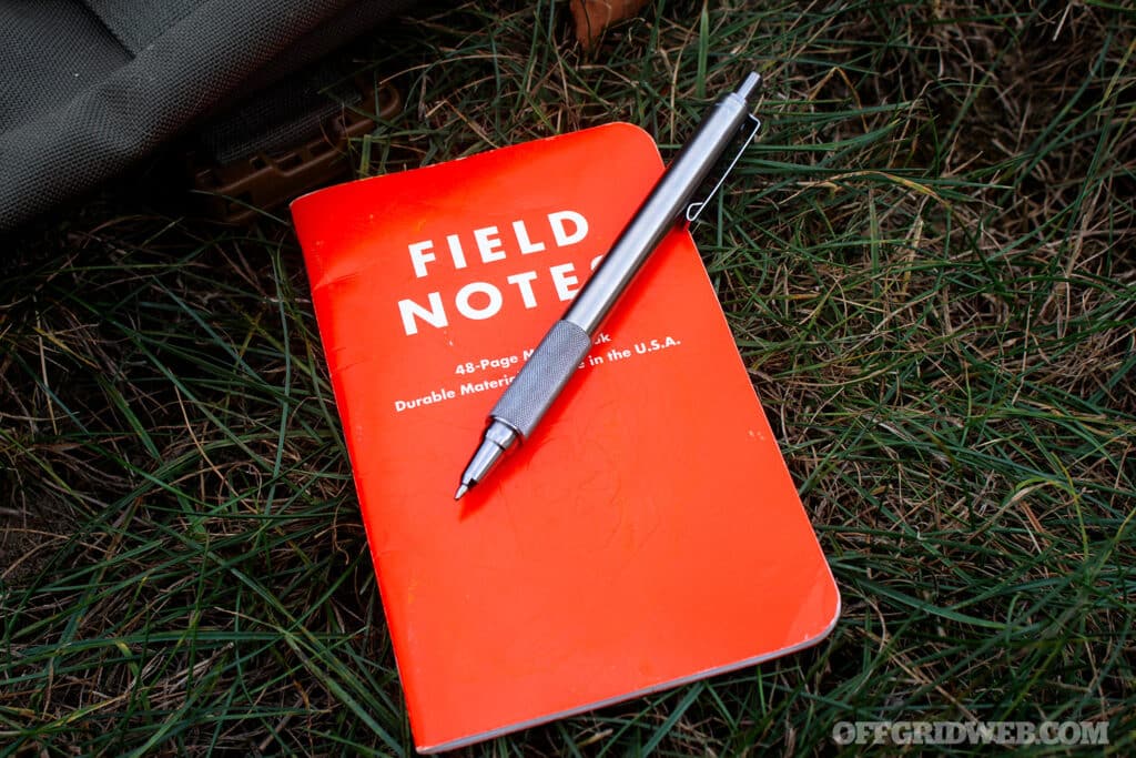 image of a pocket notebook and pen