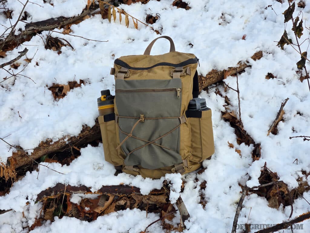 Image of the BCO Discovery M1 being used as a winter go bag